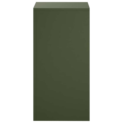 vidaXL Plant Stand 2 pcs Olive Green 30 x 30 x 60 cm Steel