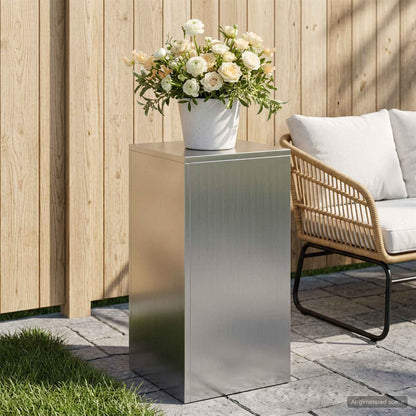 vidaXL Plant Stand Silver 30 x 30 x 60 cm Steel