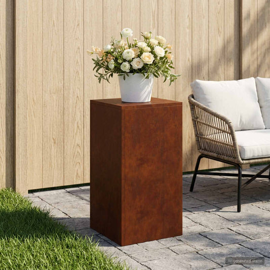 vidaXL Plant Stand Rusty 30 x 30 x 60 cm Weathering Steel