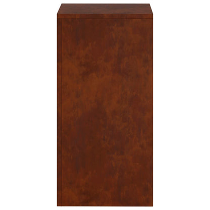 vidaXL Plant Stand 2 pcs Rusty 30 x 30 x 60 cm Weathering Steel