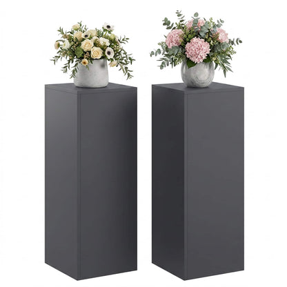 vidaXL Plant Stand 2 pcs Anthracite 30 x 30 x 80 cm Galvanised Steel