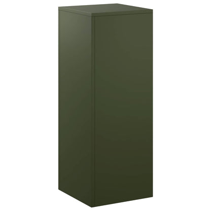 vidaXL Plant Stand Olive Green 30 x 30 x 80 cm Weathering Steel