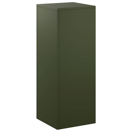 vidaXL Plant Stand Olive Green 30 x 30 x 80 cm Weathering Steel