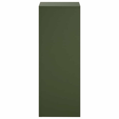 vidaXL Plant Stand Olive Green 30 x 30 x 80 cm Weathering Steel