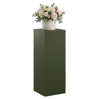 vidaXL Plant Stand Olive Green 30 x 30 x 80 cm Weathering Steel