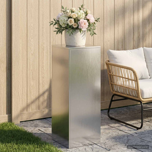 vidaXL Plant Stand Silver 30 x 30 x 80 cm Steel