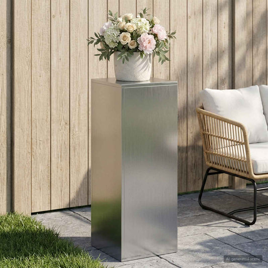 vidaXL Plant Stand Silver 30 x 30 x 80 cm Steel