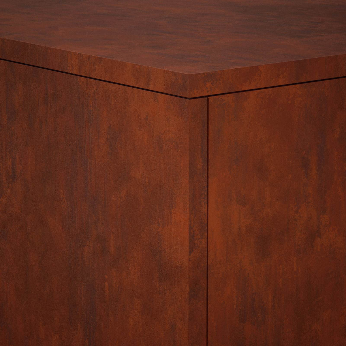 vidaXL Plant Stand 2 pcs Rusty 30 x 30 x 80 cm Weathering Steel