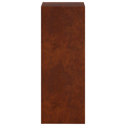 vidaXL Plant Stand 2 pcs Rusty 30 x 30 x 80 cm Weathering Steel