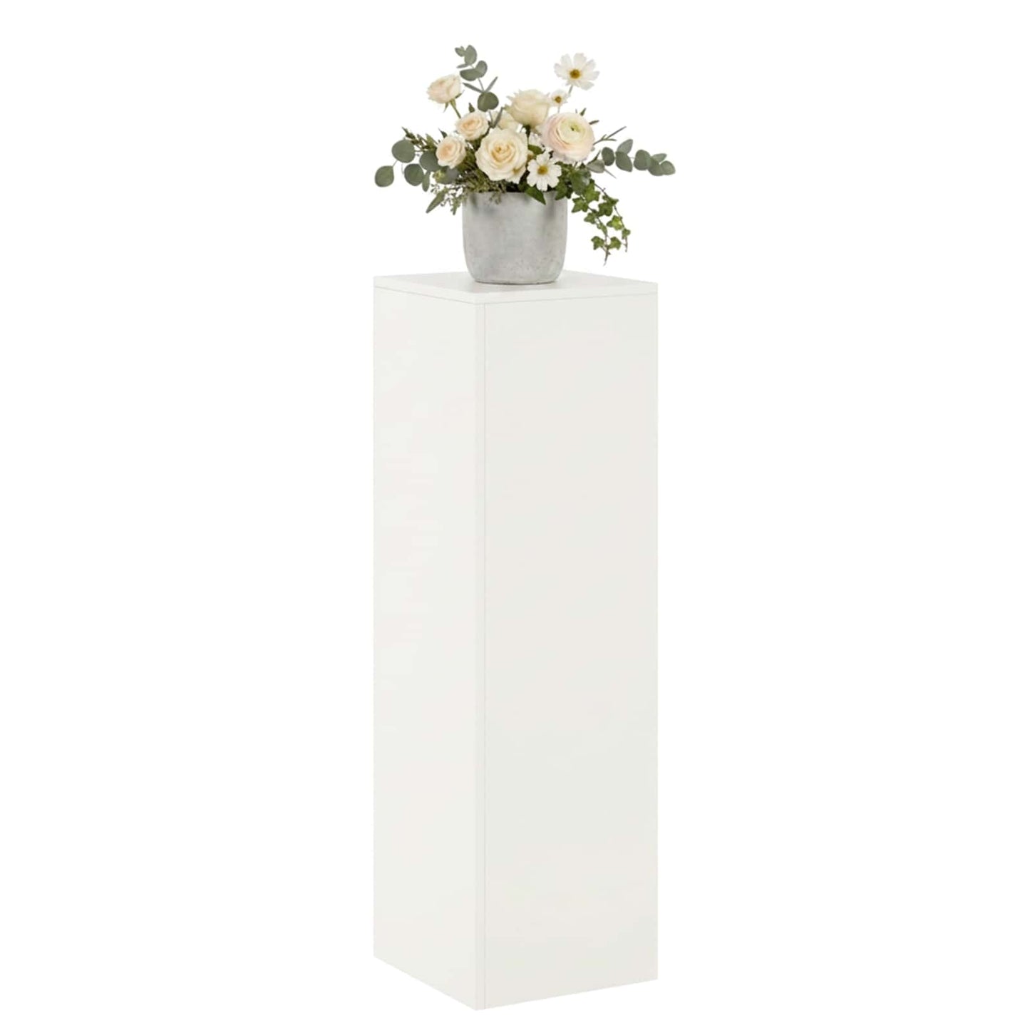 vidaXL Plant Stand White 30 x 30 x 100 cm Steel