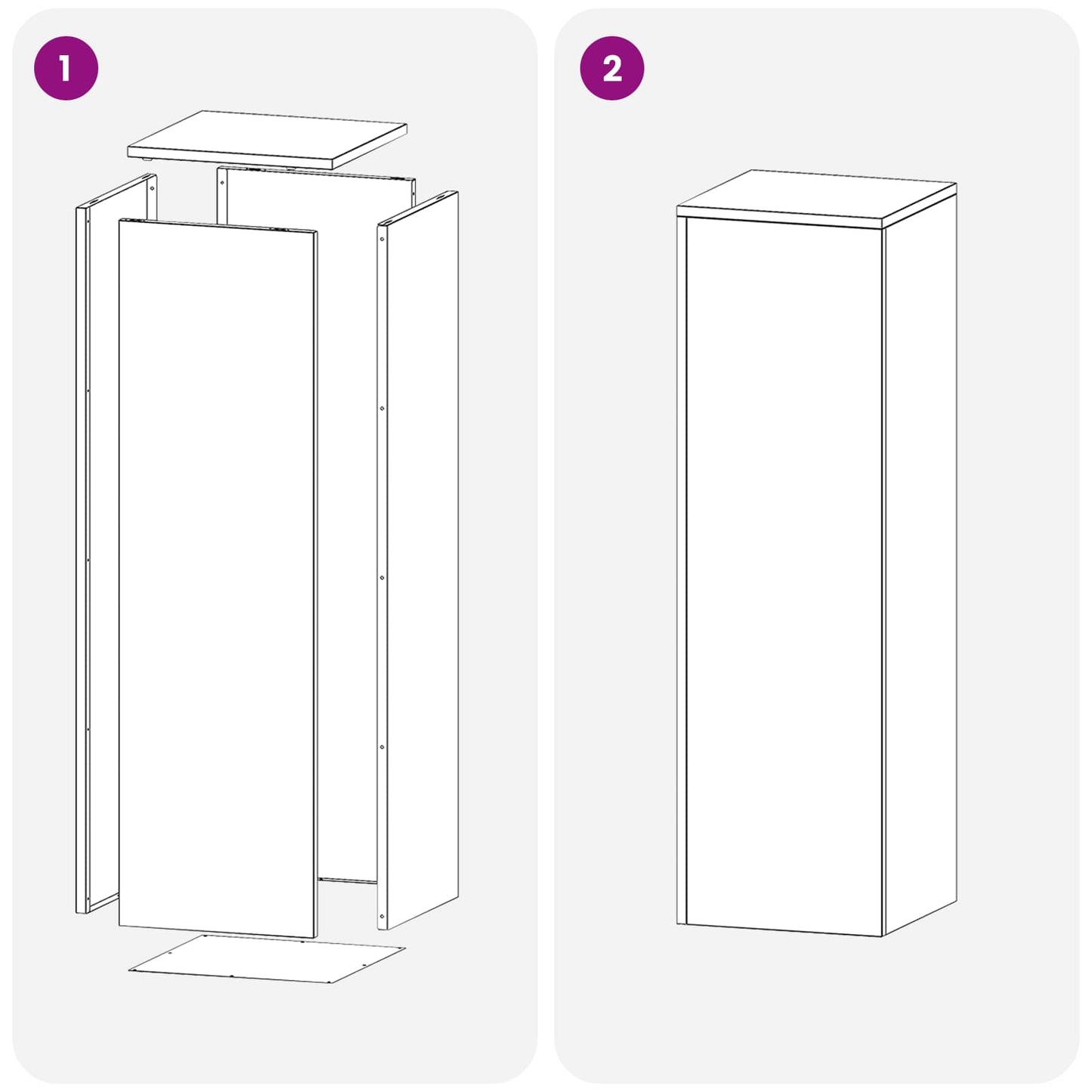 vidaXL Plant Stand 2 pcs Anthracite 30 x 30 x 100 cm Galvanised Steel