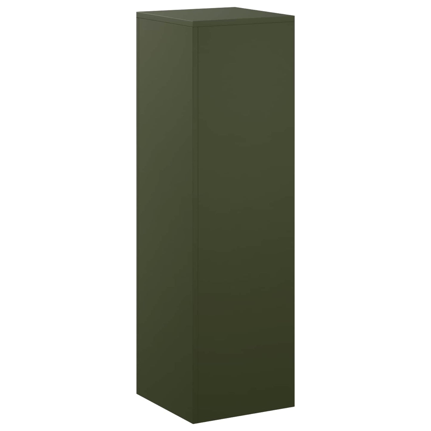 vidaXL Plant Stand Olive Green 30 x 30 x 100 cm Weathering Steel
