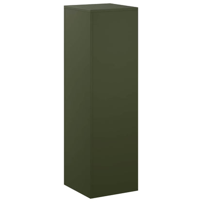 vidaXL Plant Stand Olive Green 30 x 30 x 100 cm Weathering Steel