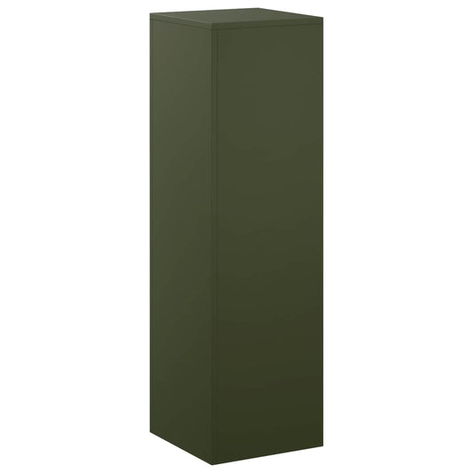 vidaXL Plant Stand Olive Green 30 x 30 x 100 cm Weathering Steel