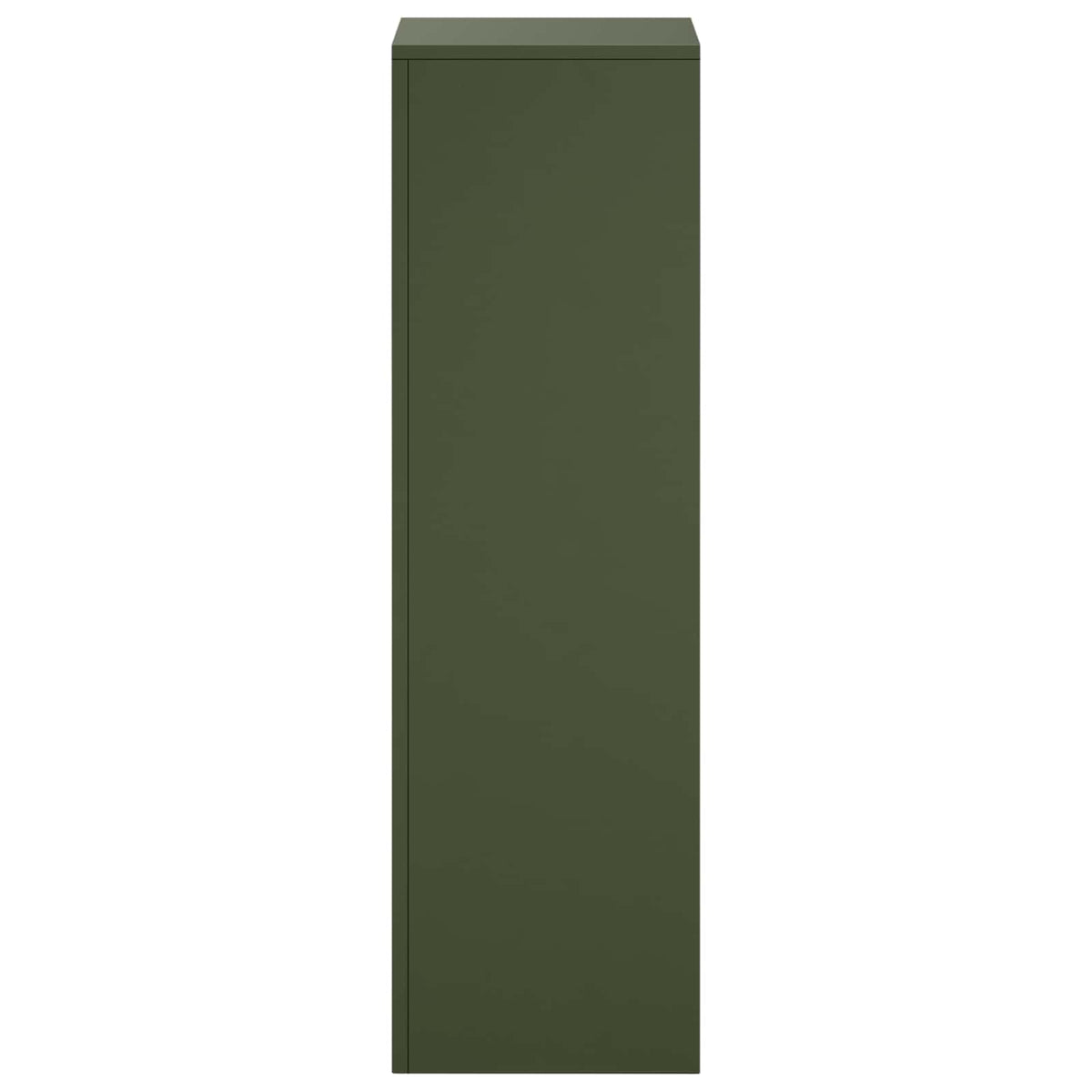 vidaXL Plant Stand Olive Green 30 x 30 x 100 cm Weathering Steel