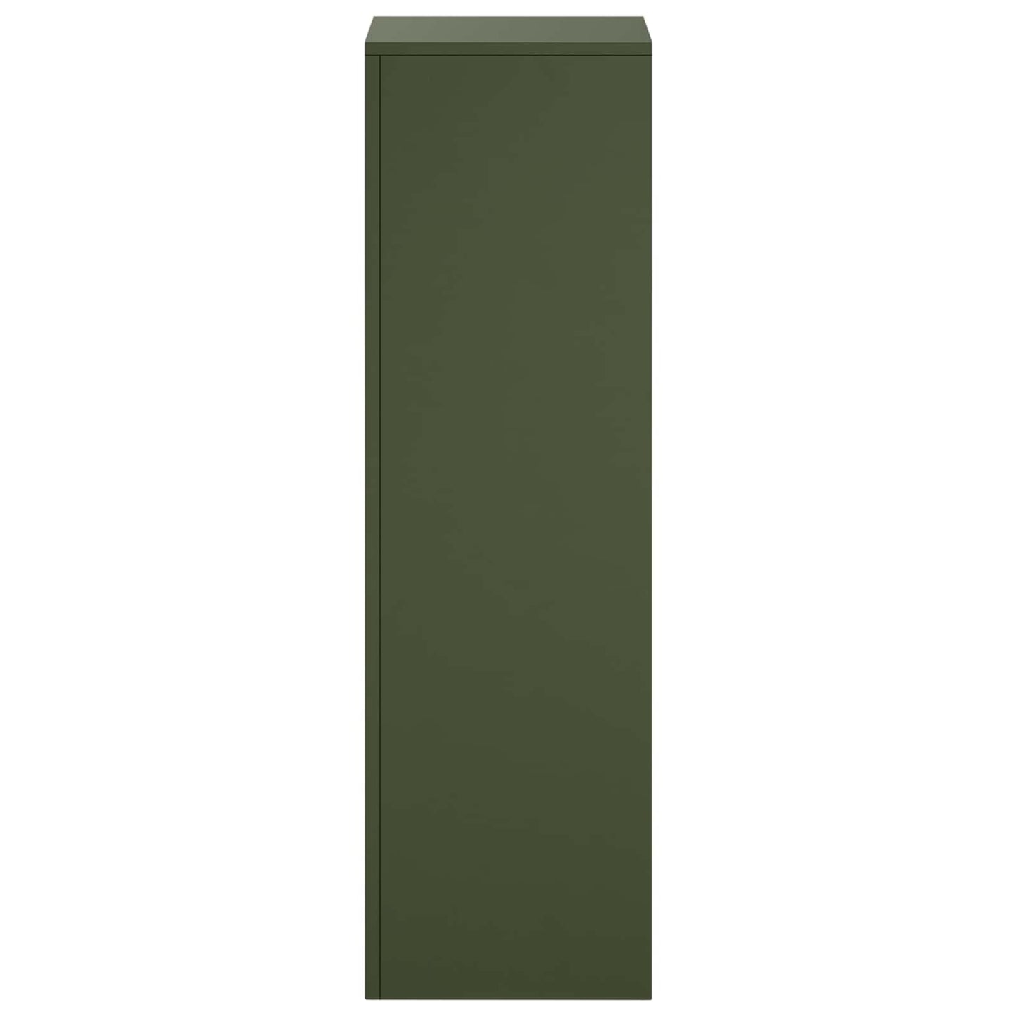 vidaXL Plant Stand 2 pcs Olive Green 30 x 30 x 100 cm Steel