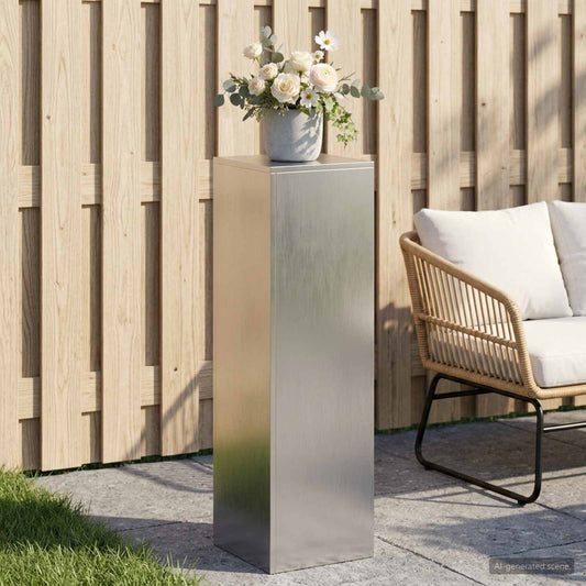 vidaXL Plant Stand Silver 30 x 30 x 100 cm Steel