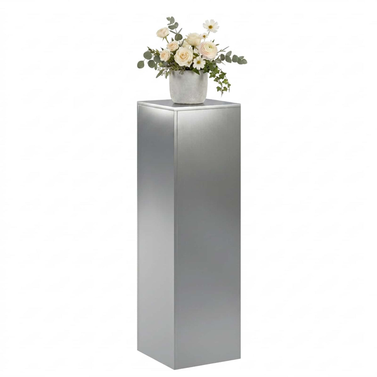 vidaXL Plant Stand Silver 30 x 30 x 100 cm Steel