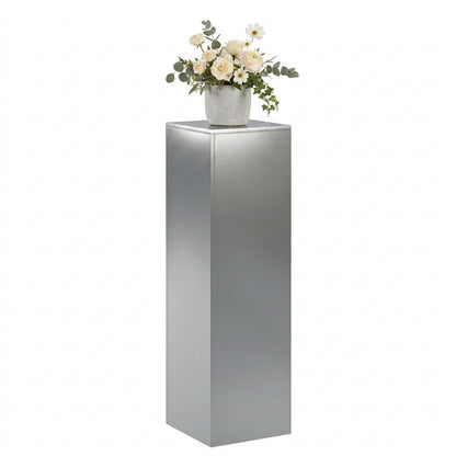 vidaXL Plant Stand Silver 30 x 30 x 100 cm Steel