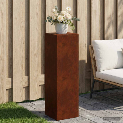 vidaXL Plant Stand Rusty 30 x 30 x 100 cm Weathering Steel