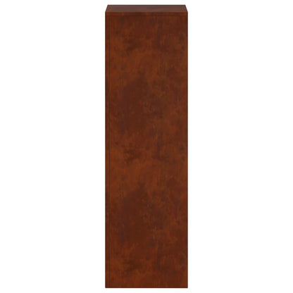 vidaXL Plant Stand 2 pcs Rusty 30 x 30 x 100 cm Weathering Steel