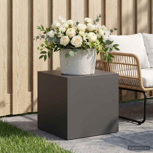 vidaXL Plant Stand Black 40 x 40 x 40 cm Steel
