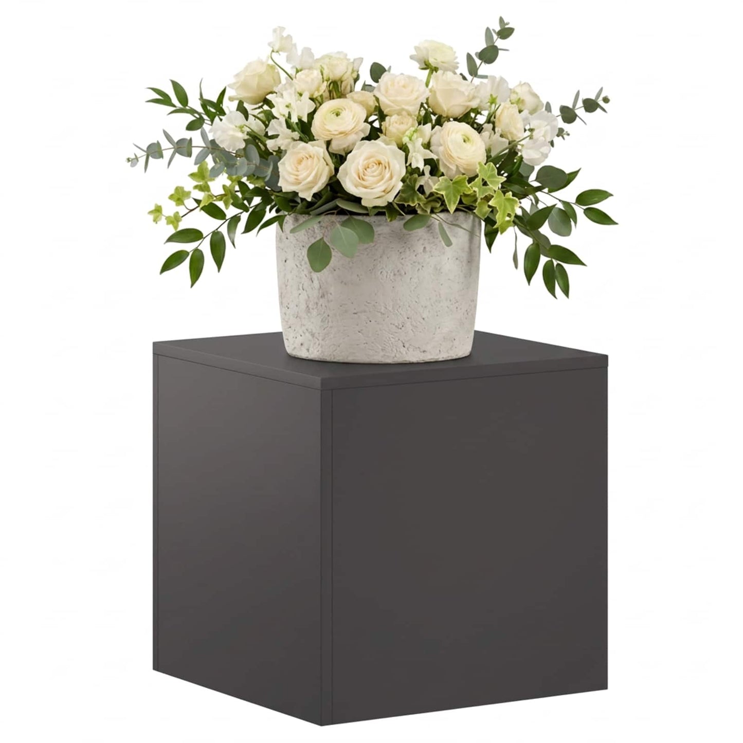 vidaXL Plant Stand Black 40 x 40 x 40 cm Steel