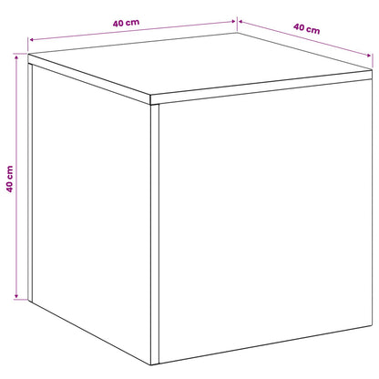 vidaXL Plant Stand Black 40 x 40 x 40 cm Steel