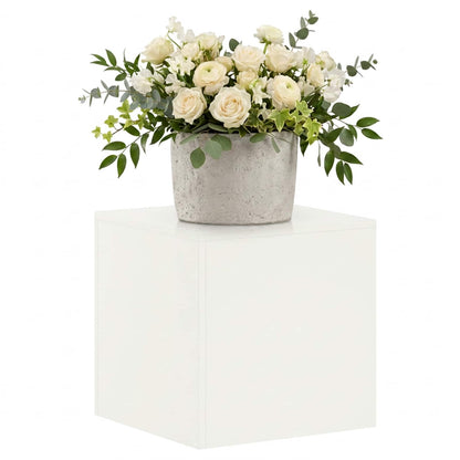 vidaXL Plant Stand White 40 x 40 x 40 cm Steel