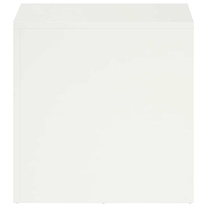 vidaXL Plant Stand 2 pcs White 40 x 40 x 40 cm Steel