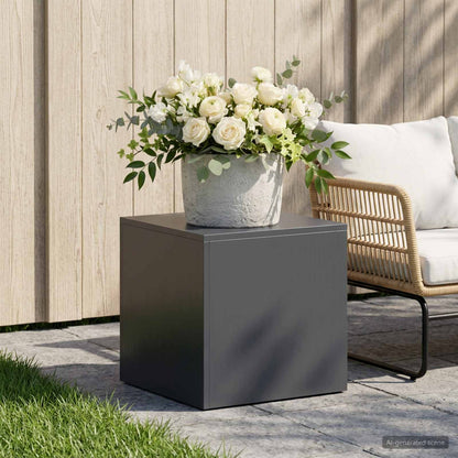 vidaXL Plant Stand Anthracite 40 x 40 x 40 cm Stainless Steel