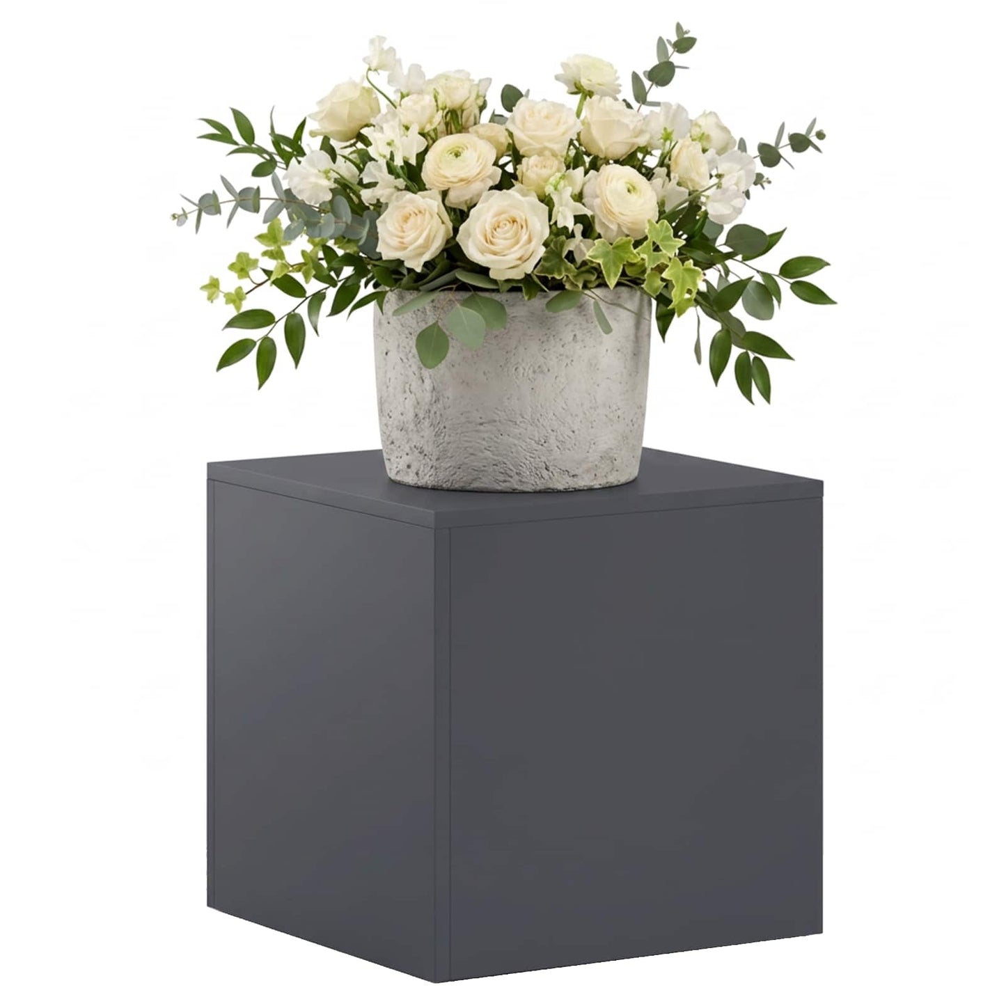 vidaXL Plant Stand Anthracite 40 x 40 x 40 cm Stainless Steel