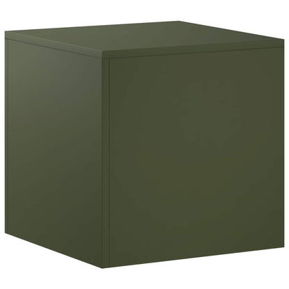 vidaXL Plant Stand Olive Green 40 x 40 x 40 cm Weathering Steel