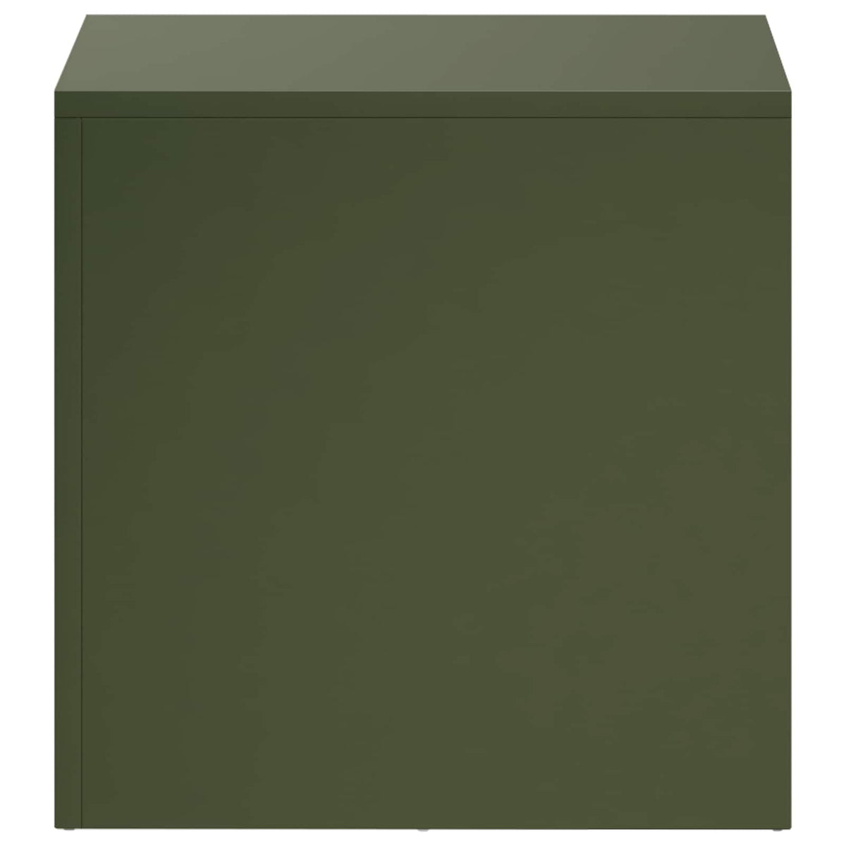 vidaXL Plant Stand 2 pcs Olive Green 40 x 40 x 40 cm Steel