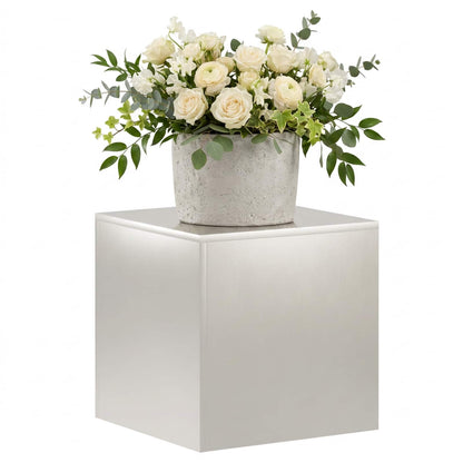 vidaXL Plant Stand Silver 40 x 40 x 40 cm Steel