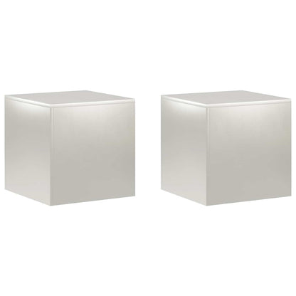 vidaXL Plant Stand 2 pcs Silver 40 x 40 x 40 cm Steel