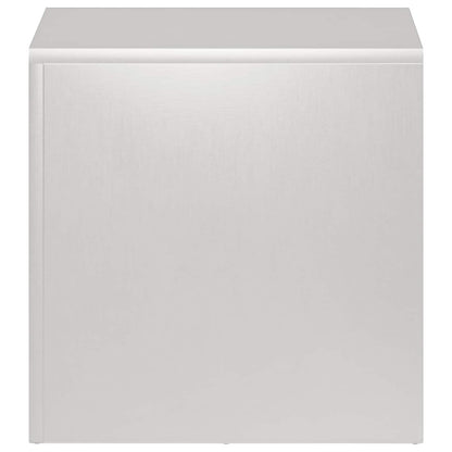 vidaXL Plant Stand 2 pcs Silver 40 x 40 x 40 cm Steel