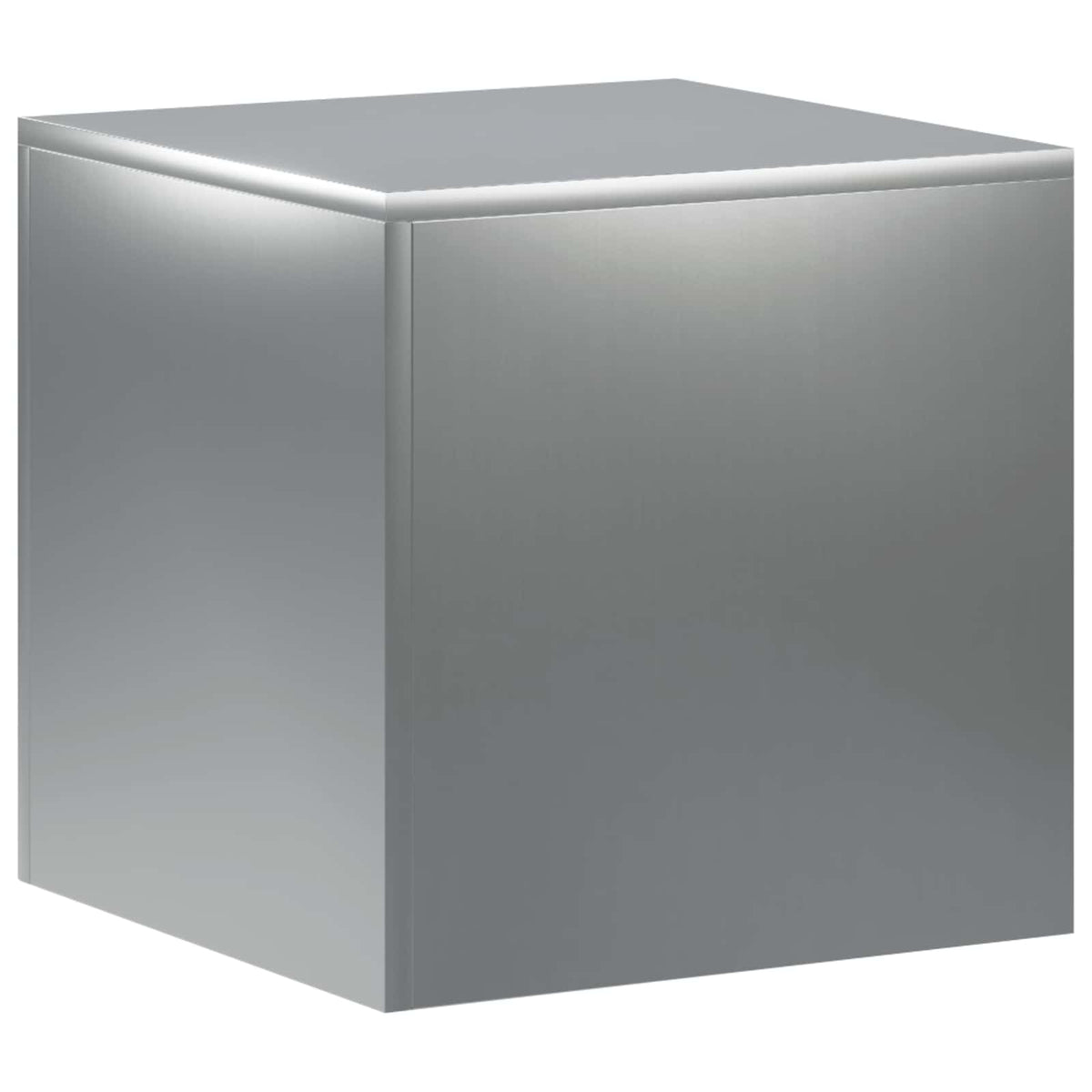vidaXL Plant Stand Silver 40 x 40 x 40 cm Steel