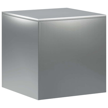vidaXL Plant Stand Silver 40 x 40 x 40 cm Steel