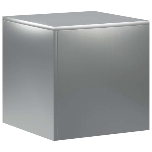 vidaXL Plant Stand Silver 40 x 40 x 40 cm Steel