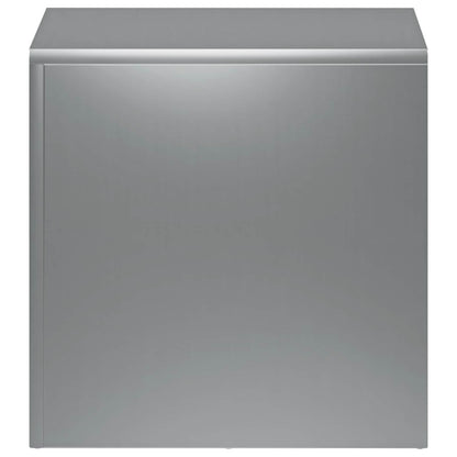 vidaXL Plant Stand 2 pcs Silver 40 x 40 x 40 cm Stainless Steel