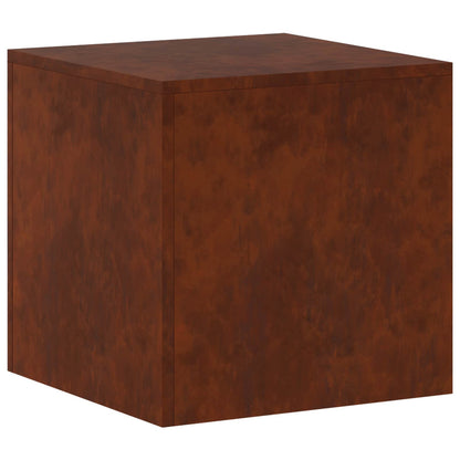 vidaXL Plant Stand Rusty 40 x 40 x 40 cm Weathering Steel