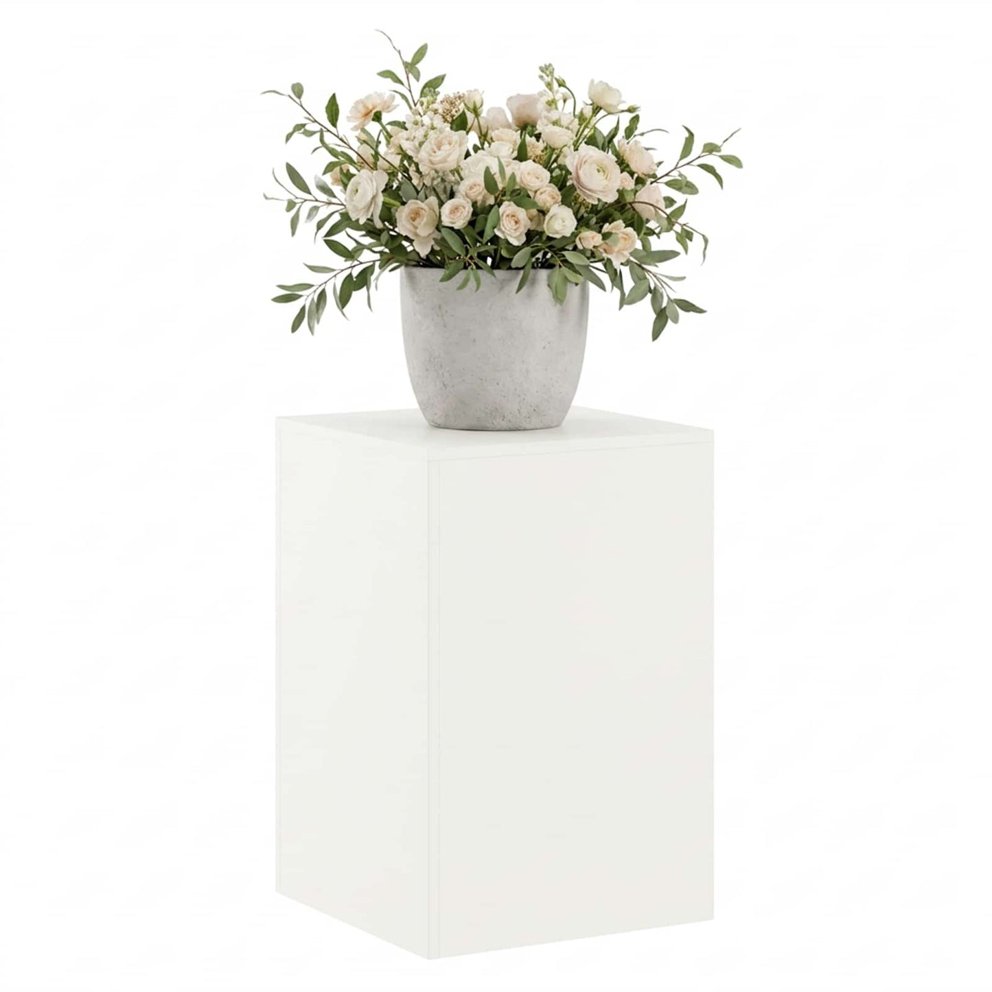 vidaXL Plant Stand White 40 x 40 x 60 cm Steel