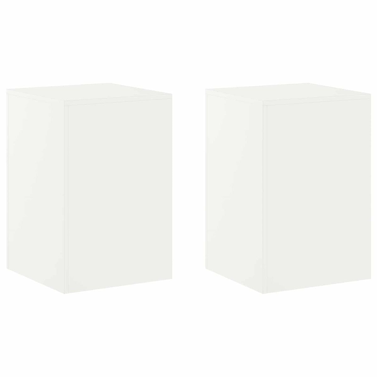 vidaXL Plant Stand 2 pcs White 40 x 40 x 60 cm Steel