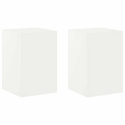 vidaXL Plant Stand 2 pcs White 40 x 40 x 60 cm Steel