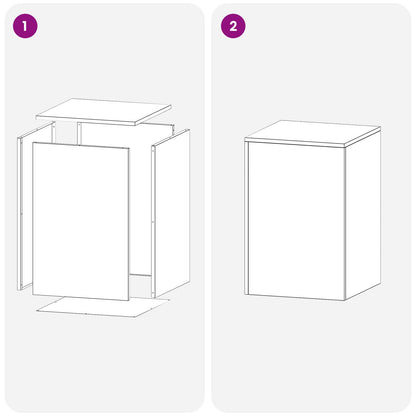 vidaXL Plant Stand Anthracite 40 x 40 x 60 cm Stainless Steel