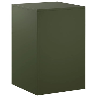 vidaXL Plant Stand Olive Green 40 x 40 x 60 cm Weathering Steel