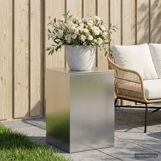 vidaXL Plant Stand Silver 40 x 40 x 60 cm Steel