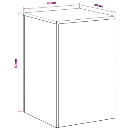 vidaXL Plant Stand Silver 40 x 40 x 60 cm Steel