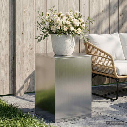 vidaXL Plant Stand Silver 40 x 40 x 60 cm Steel